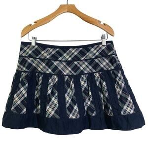 AMERICAN EAGLE OUTFITTERS Skirt 10 Mini Plaid Side Zip‎ Academia Preppy Gilmore